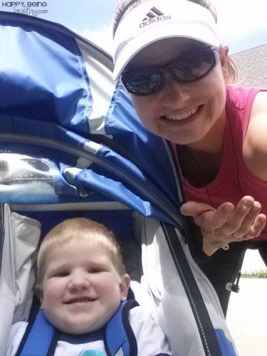 Going on a run with baby and jogger