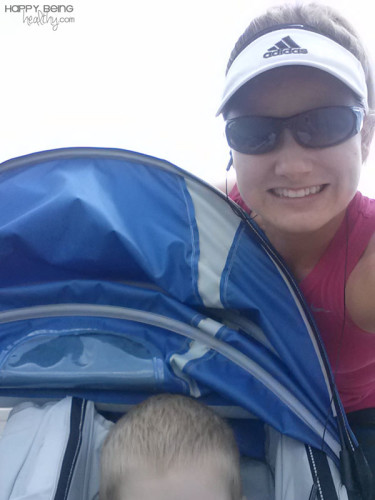 Going on a run with the jogger