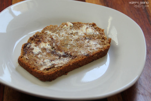 Slice of Banana Bread with Smart Balance