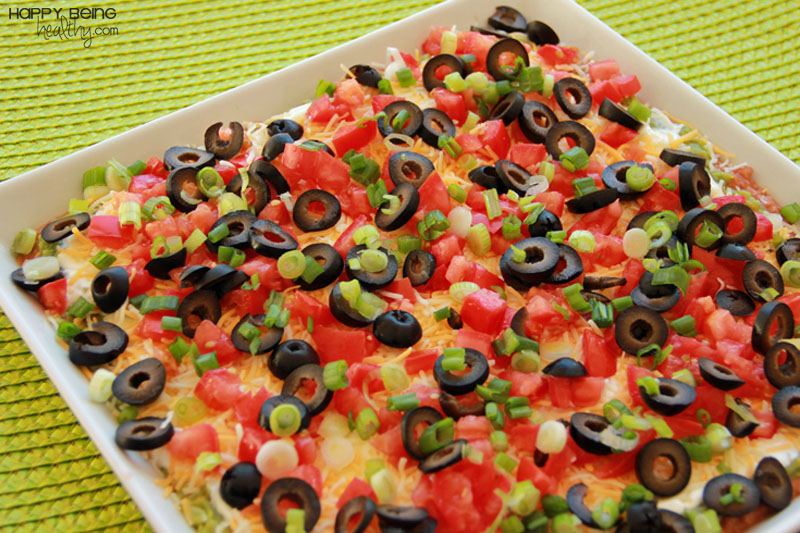 a-fun-weekend-quick-and-easy-seven-layer-dip-happy-being-healthy